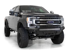 Ford Super Duty Front Bumper - Addictive Desert Designs - Stealth Fighter - Hammer Black - `20-`27 Ford Super Duty Front Bumper - Addictive Desert Designs - Stealth Fighter - Hammer Black - `20-`27